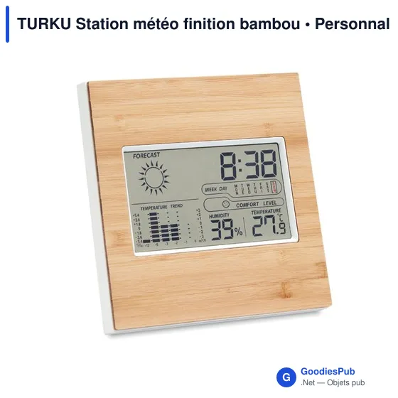 TURKU Station météo finition bambou - Image 1
