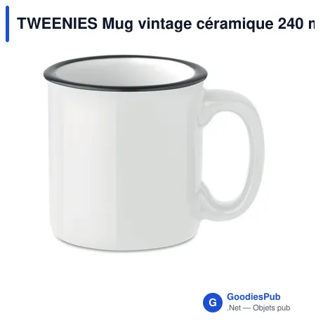 TWEENIES Mug vintage céramique 240 ml