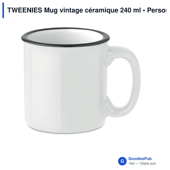 TWEENIES Mug vintage céramique 240 ml - Image 1