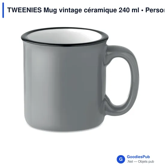 TWEENIES Mug vintage céramique 240 ml - Image 12
