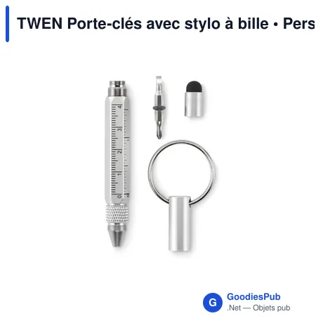 TWEN Porte-clés avec stylo à bille