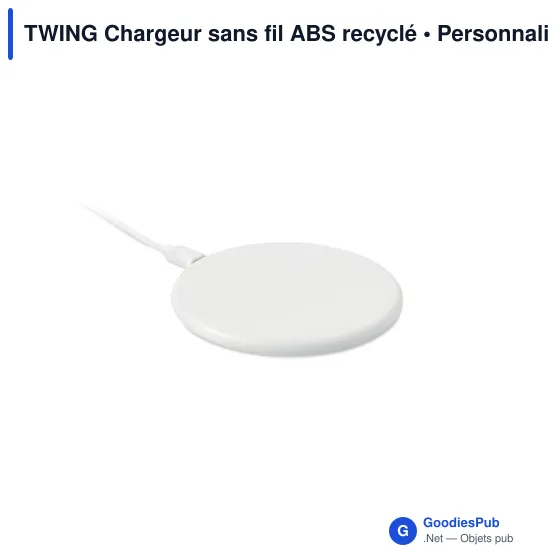 TWING Chargeur sans fil ABS recyclé - Image 1