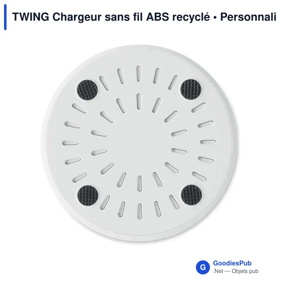TWING Chargeur sans fil ABS recyclé - Image 2