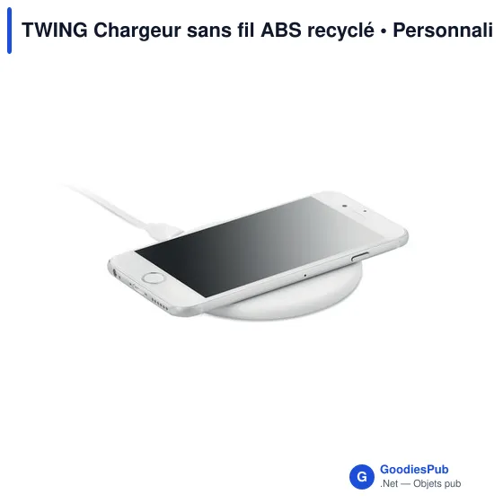 TWING Chargeur sans fil ABS recyclé - Image 3