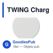 TWING Chargeur sans fil ABS recyclé - Miniature 4