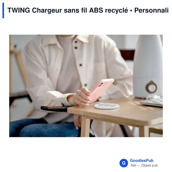 TWING Chargeur sans fil ABS recyclé - Image 5