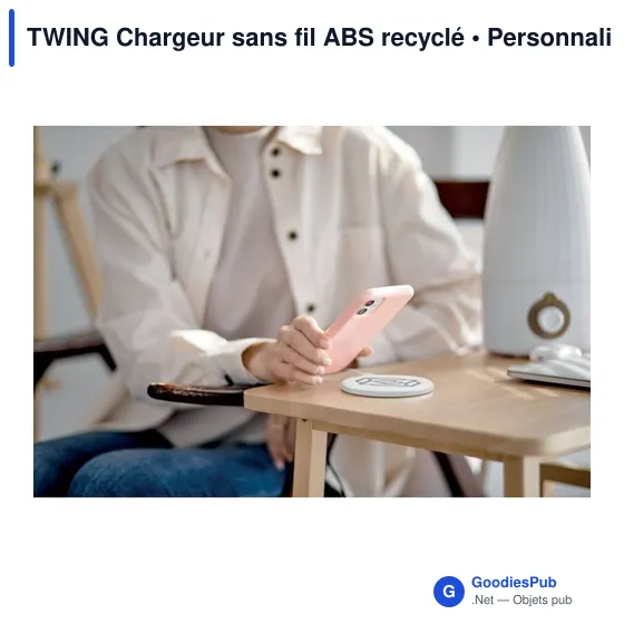 TWING Chargeur sans fil ABS recyclé - Image 6