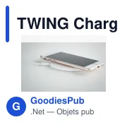 TWING Chargeur sans fil ABS recyclé - Miniature 7