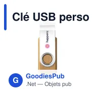 Clé USB personnalisable Twist Bamboo 16 Go avec logo - Miniature 1