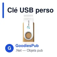 Clé USB personnalisable Twist Bamboo 16 Go avec logo - Miniature 1