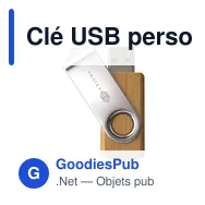 Clé USB personnalisable en bambou avec logo - Twist Bamboo - Miniature 2