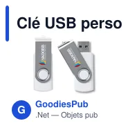 Clé USB personnalisable 16 Go avec logo - Twist - Miniature 1