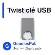 Clé USB personnalisable 32 Go avec logo - Twist - Miniature 2