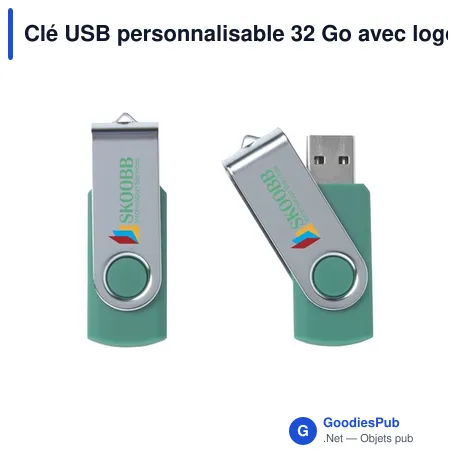 Clé USB personnalisable 32 Go avec logo - Twist