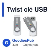 Clé USB personnalisable 4 Go avec logo - Twist - Miniature 7