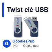 Clé USB personnalisable 8 Go avec logo - Twist - Miniature 5