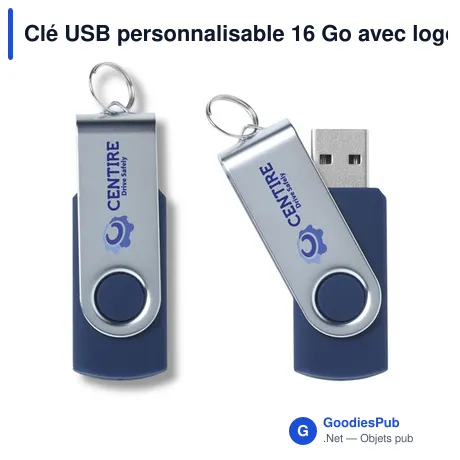 Clé USB personnalisable 16 Go avec logo - Twist
