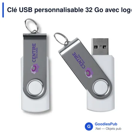 Clé USB personnalisable 32 Go avec logo - Twist