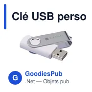 Clé USB personnalisable 4 Go avec logo - Twist USB - Miniature 2