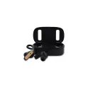 Variante Noir - Écouteurs sans fil personnalisables en bambou avec logo - TWS Bamboo