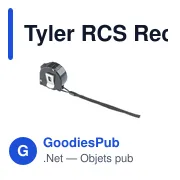 Mètre-ruban personnalisable Tyler RCS pour objets publicitairesavec logo - Miniature 1