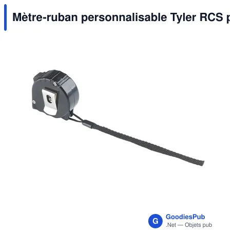 Mètre-ruban personnalisable Tyler RCS pour objets publicitairesavec logo