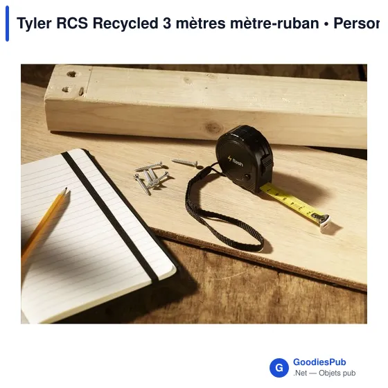 Mètre-ruban personnalisable Tyler RCS pour objets publicitairesavec logo - Image 4
