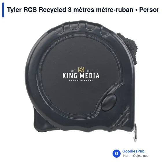 Mètre-ruban personnalisable Tyler RCS pour objets publicitairesavec logo - Image 6