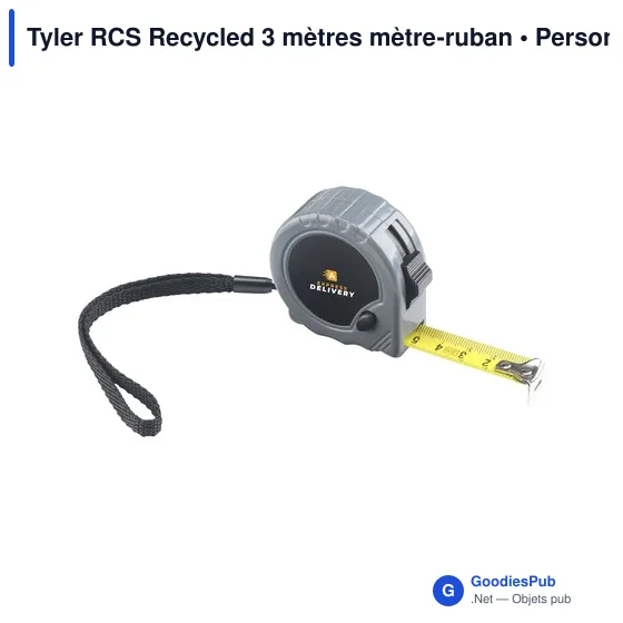 Mètre-ruban personnalisable Tyler RCS pour objets publicitairesavec logo - Image 7