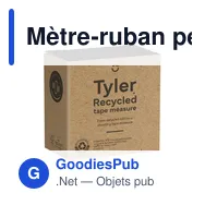 Mètre-ruban personnalisable Tyler RCS pour objets publicitairesavec logo - Miniature 9