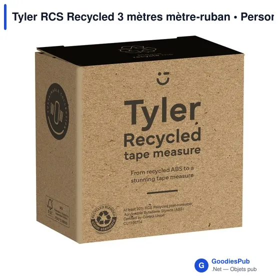 Mètre-ruban personnalisable Tyler RCS pour objets publicitairesavec logo - Image 9