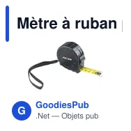 Mètre à ruban personnalisable Tyler RCS avec logo - Miniature 7