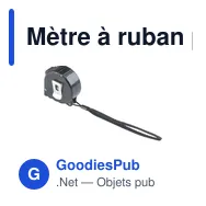 Mètre à ruban personnalisable Tyler RCS avec logo - Miniature 8