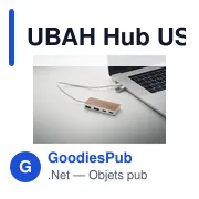 UBAH Hub USB 4 ports 27,5 cm - Miniature 4
