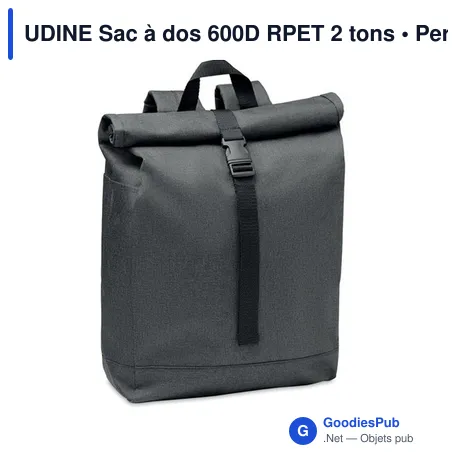 UDINE Sac à dos 600D RPET 2 tons