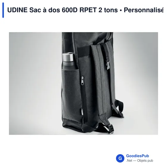 UDINE Sac à dos 600D RPET 2 tons - Image 7