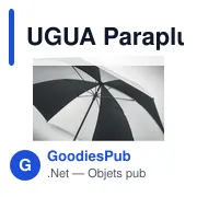 UGUA Parapluie tempête 30 pouces - Miniature 4
