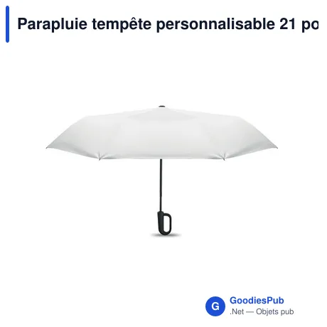 Parapluie tempête personnalisable 21 pouces avec logo