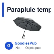 Parapluie tempête personnalisable 21 pouces avec logo - Miniature 11