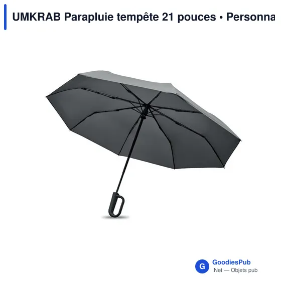Parapluie tempête personnalisable 21 pouces avec logo - Image 11