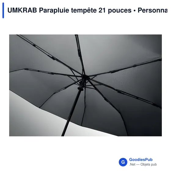 Parapluie tempête personnalisable 21 pouces avec logo - Image 12