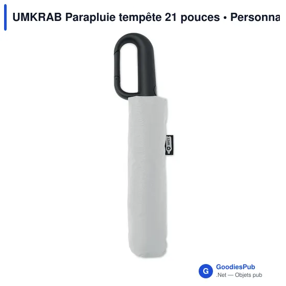 Parapluie tempête personnalisable 21 pouces avec logo - Image 4