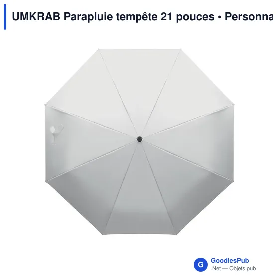 Parapluie tempête personnalisable 21 pouces avec logo - Image 7
