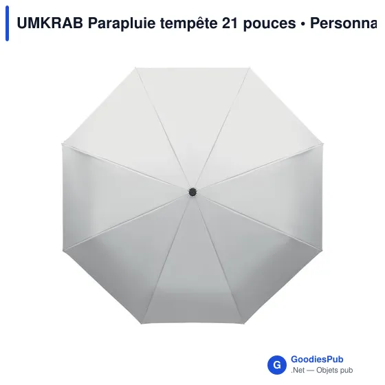 Parapluie tempête personnalisable 21 pouces avec logo - Image 9