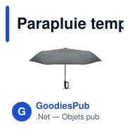 Parapluie tempête personnalisable 21 pouces avec logo - Miniature 10