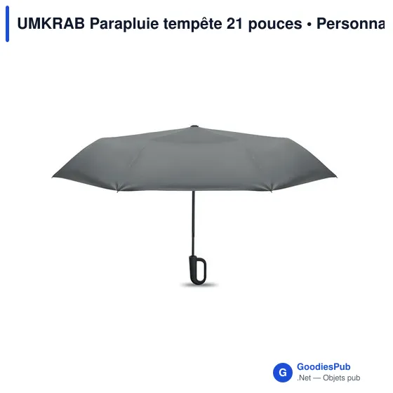 Parapluie tempête personnalisable 21 pouces avec logo - Image 10