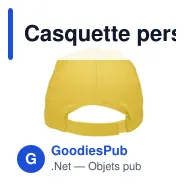Casquette personnalisable en coton avec logo - Uni casquette - Miniature 2