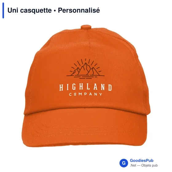 Casquette personnalisable en coton avec logo - Uni casquette - Image 11
