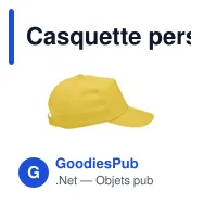 Casquette personnalisable en coton avec logo - Uni casquette - Miniature 4