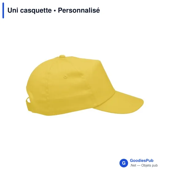 Casquette personnalisable en coton avec logo - Uni casquette - Image 4